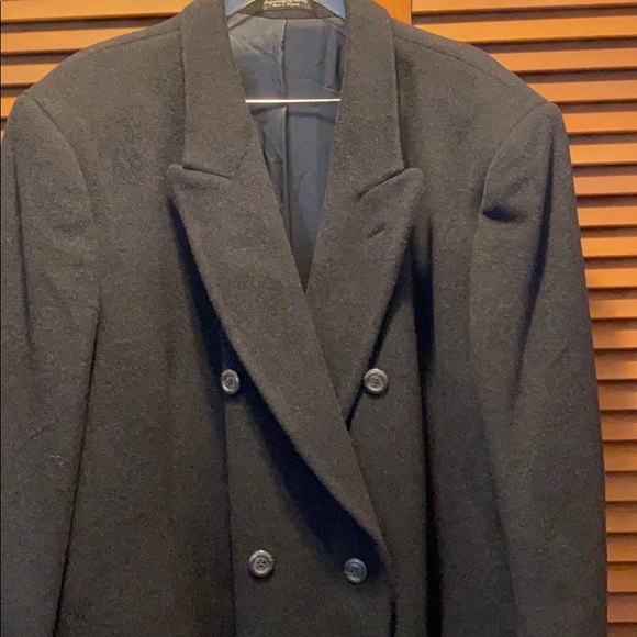 diSilver Cashmere Blend Extra Long Domino Overcoat, New with Tags - Picture 3 of 15